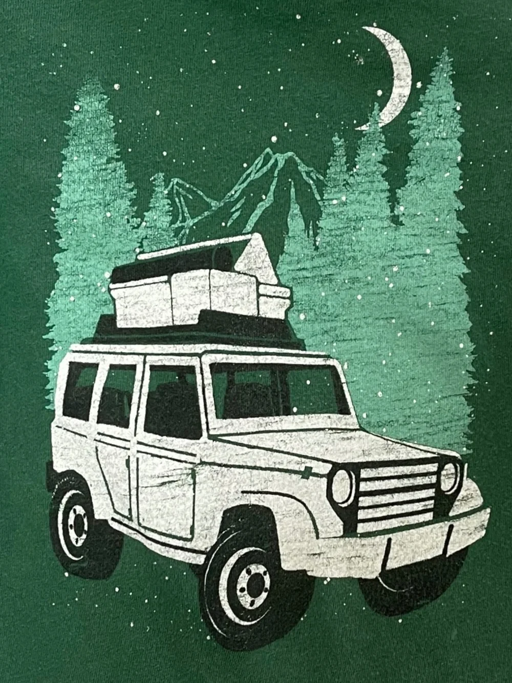 Old Navy JEEP Long Sleeve T-Shirt Camping Mountains Outdoors 18-24 Months Green